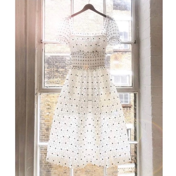 NWT Self Portrait Hibiscus Midi Dress UK8 US4 - Picture 3 of 5